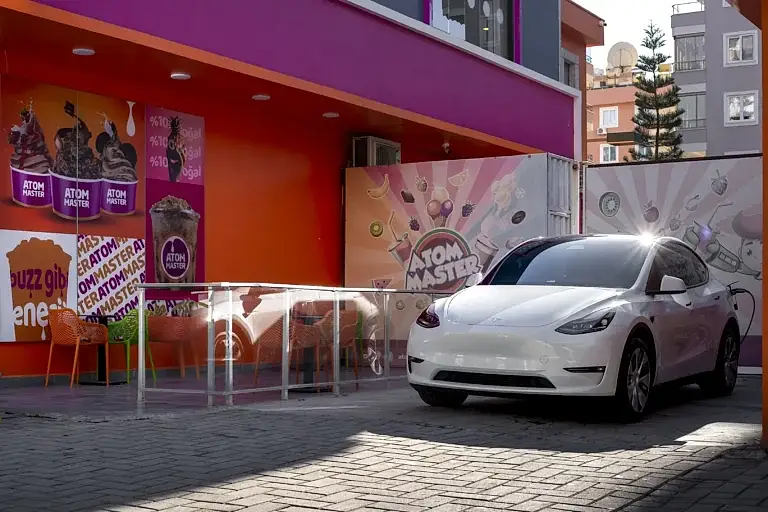 Anka Enerji Alanya elektrikli araç şarj cihazı tamamlanan projeler Atom Master Mahmutlar