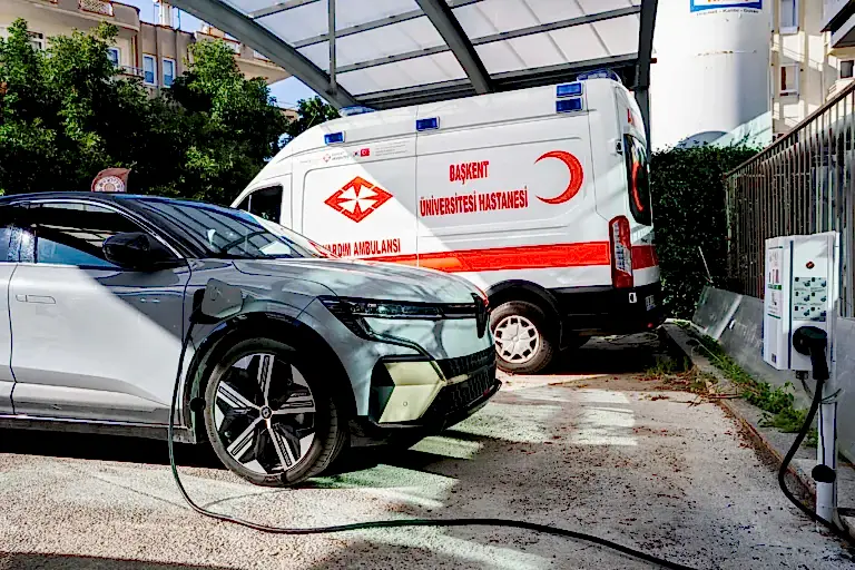 Anka Enerji Alanya elektrikli araç şarj cihazı tamamlanan projeler Başkent Hastanesi