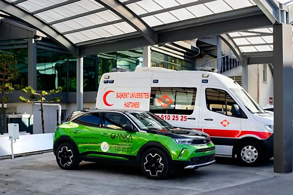 Anka Enerji Alanya elektrikli araç şarj cihazı tamamlanan projeler Başkent Hastanesi